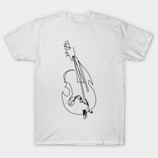 Abstract String Bass Contour T-Shirt